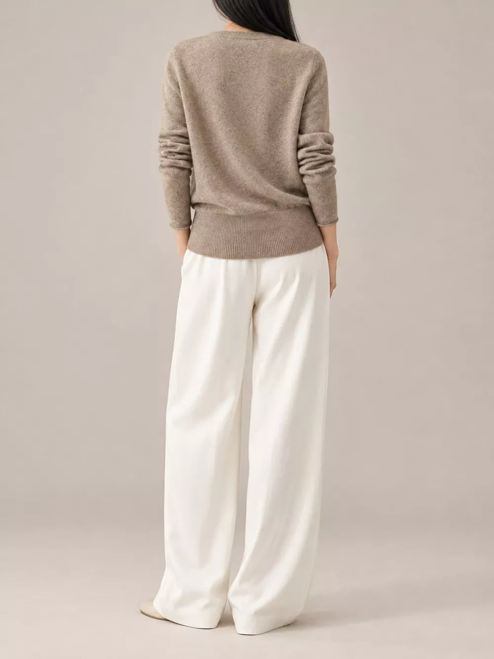 Women's Wrap-Front Long Sleeve Sweater