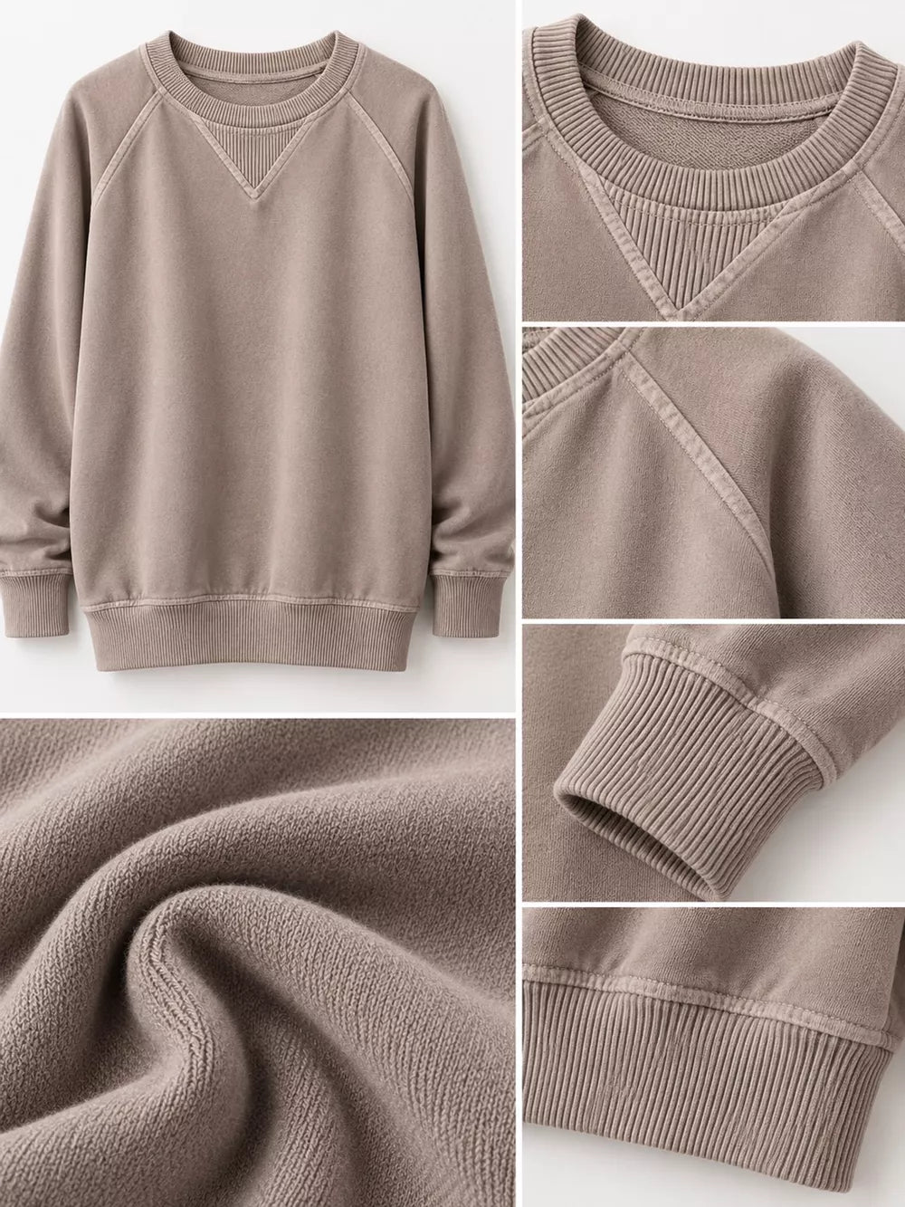 Women's Crew Neck Raglan Sleeve Sweatshirt