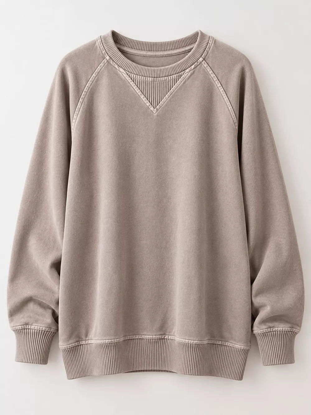 Women's Crew Neck Raglan Sleeve Sweatshirt