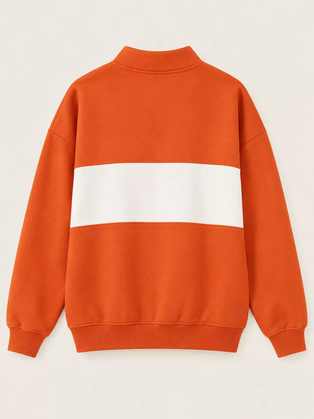 Women's Color Block Snap-Button Sweatshirt